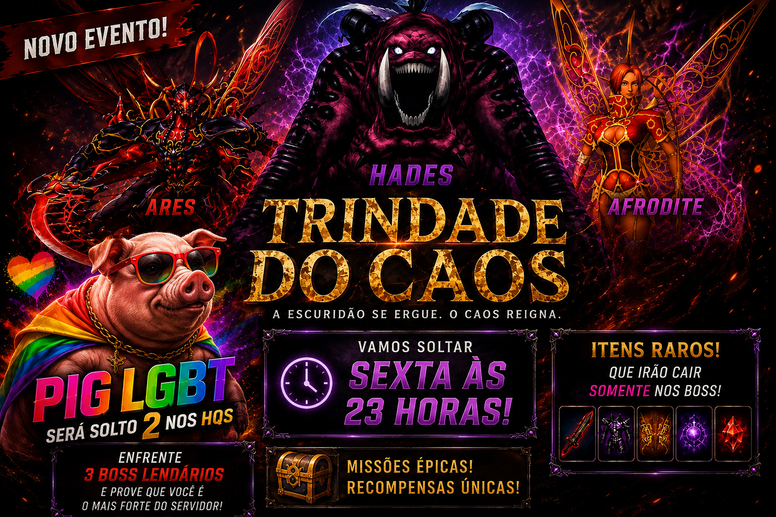NOVO EVENTO TRINDADE DO CAOS !